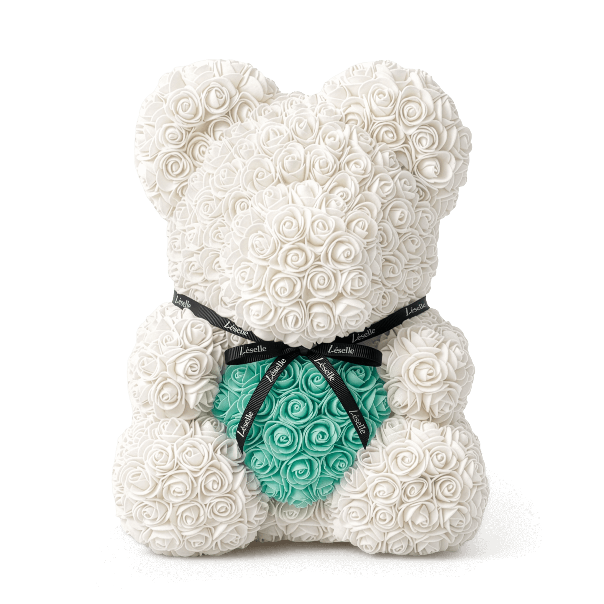 Eternal Rose Bear - Pearl White Edition