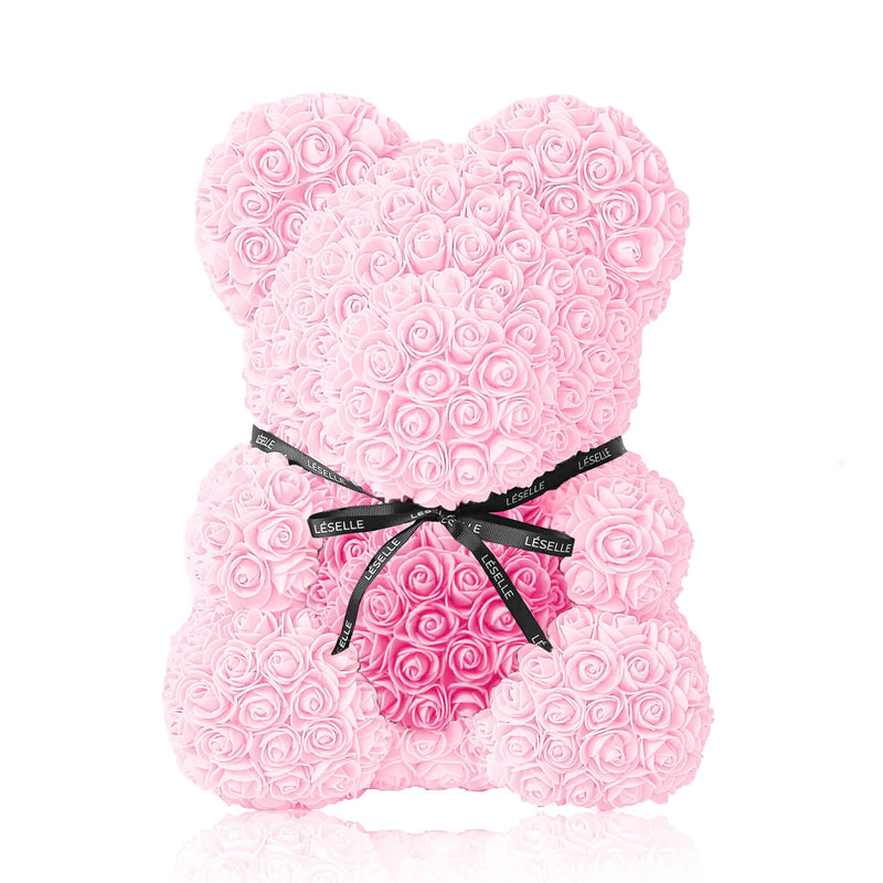 Handmade Rose Bear - Baby Pink