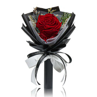 Preserved Rose Bundle - Classic Red (Black Wrapper)